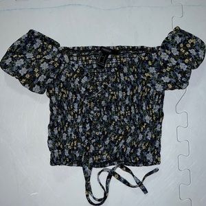 Floral crop top